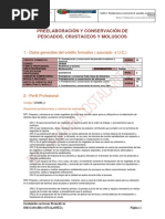 Preelaboración y Conservación de Pescados, Crustaceos y Moluscos