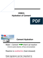 Hydration of Cement PDF