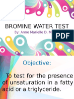 Bromine Water Test