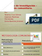 Métodos de Investigación - Acción Comunitaria