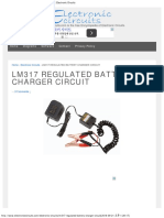 Lm317 Regulated Battery Charger Circuit - Electronic Circuits