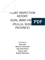 Plant Inspection Report