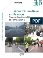 Bilan de La Sécurité Routière 2015 PDF