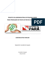 Projeto de Agroindustria de Pequeno Porte para Produção de Polpa de Frutas Congelada Regional Conceição Do Araguaia