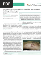 An Unusual Complex Suicide by Pesticide Ingestion and Stabbing: A Case Report