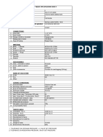 Spec Sheet For Safety Valve