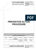 ESCL-QSP-006, Preventive Action Procedure