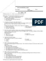 Uts 1 Bahasa Inggris Kelas XI PDF