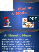 Mean, Median, Mode