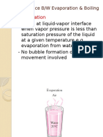 Evaporation: Difference B/W Evaporation & Boiling