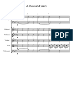 A Thousand Years - Partitura Completa