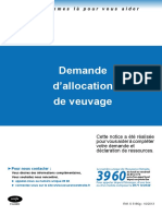 Demande Allocation Veuvage