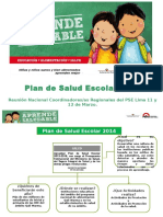 Plan de Salud Escolar 2014 para Cajamarca