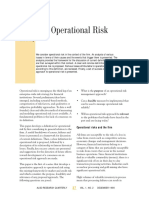 Operational Risk by J L King PDF