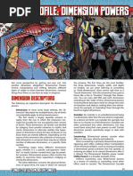 Mutants & Masterminds 3e - Power Profile - Dimension Powers