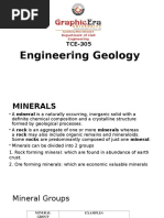 Engineering Geology: Department of Civil Engineering