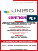 UNISO Electronics Project List (2015-2016)