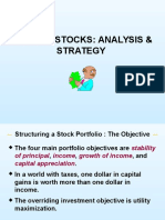 Common Stocks: Analysis & Strategy