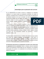 La Dimension Epistemológica para La Planeación Del Curriculo PDF