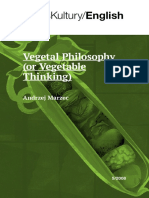 Vegetal Philosophy or Vegetal Thinking