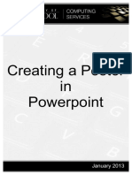 Creating A Poster in Powerpoint: January 2013