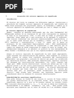 Edilberto Cañas. (05) - Problemas y Cambios en El Criterio Empirista de Significado