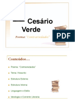 Contrariedades - Cesário Verde 