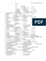 Grammar Check: Present Tenses (1) Choose The Best Answer.: Focus On Grammar/Pre-Intermediate