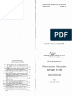 Rico (1949) Historiadores Mexicanos Del Siglo XVIII