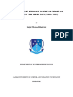 Impact of Export Refinance Scheme On Export: An Analysis of Time Series Data (2009 - 2013)