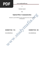 Mech Optical Fiber Communication Report