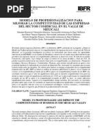 Modelo de Profesionalización Mejorar Competitividad Empresas Valle Mexicali