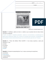 Interpretacao de Texto Campanha Publicitaria 6º Ano Respostas 1