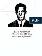 Jose Antonio Primo de Rivera Selected Writings