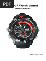 HD DVR Watch Manual: (Waterproof-720P)