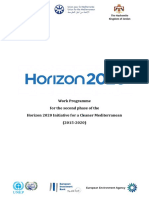 Work Programme For The Second Phase of The Horizon 2020 Initiative For A Cleaner Mediterranean (2015-2020)