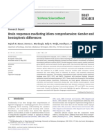 Brain Responses Mediating Idiom Comprehension: Gender and Hemispheric Differences