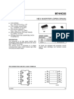 Hex Inverter (Open Drain) : Order Codes