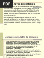 Acto de Comercio y Contabilidad Mercantil Nicaragua