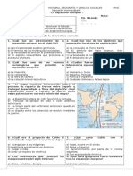 Prueba Expansión Europea 8° Básico