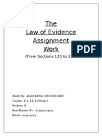 Evidence Assignment