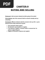 Buying and Selling