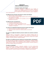 Preguntas de Drecho Procesal Laboral I