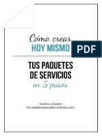 Cómo Crear Hoy Mismo Tus Paquetes de Servicios en 5 Pasos Sandra Llinares