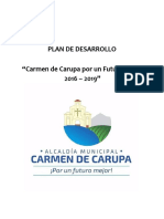 Plan de Desarrollo Carmen de Carupa 2016 2019