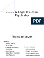 Ethics Legal Issues in Psychiatry Group 7