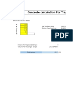 Concrete Calculation For Trapezoidal Footing