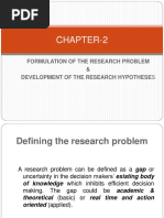 Formulation of Research Problem