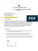 POL 41X - Constitutional Development in Pakistan