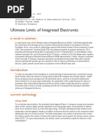  Ultimate Limits of Integrated Electronics